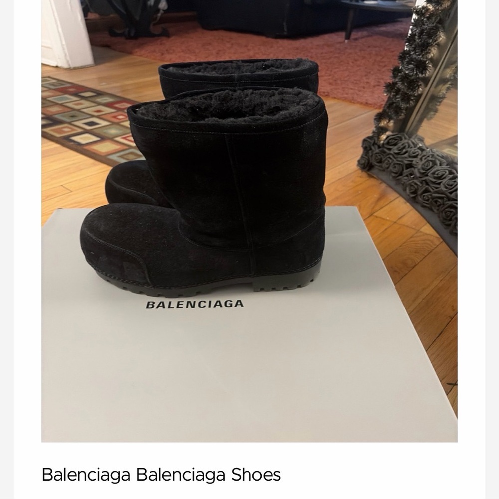 Balenciaga Black Winter Boots